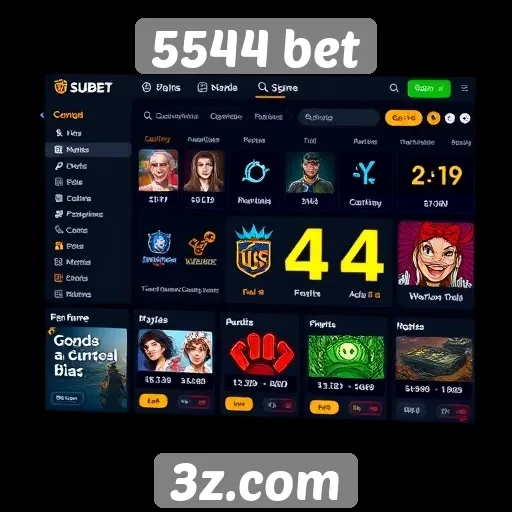 Interface do 5544 bet proporciona navegação intuitiva